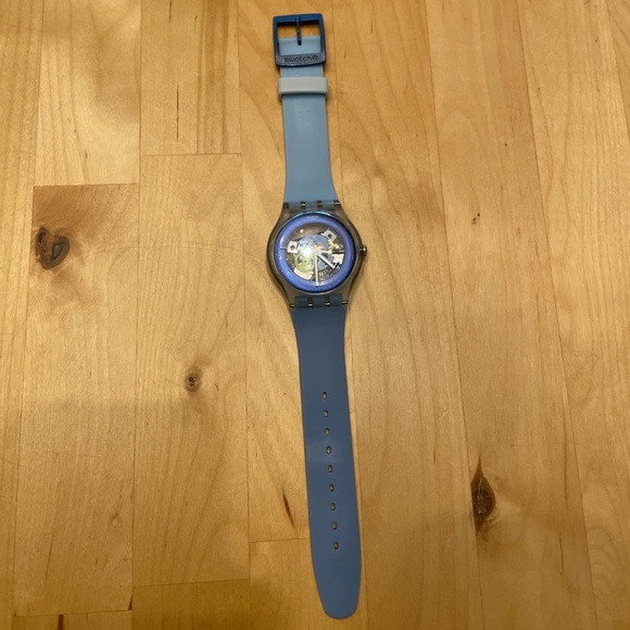 Swatch blue watch